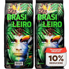 Pachet 2x Cafea Boabe, BRASILEIRO, 100% Arabica, BEANS REPUBLIC, 2kg