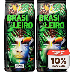 Pachet 2x Cafea Boabe, BRASILEIRO, 100% Arabica, BEANS REPUBLIC, 2kg